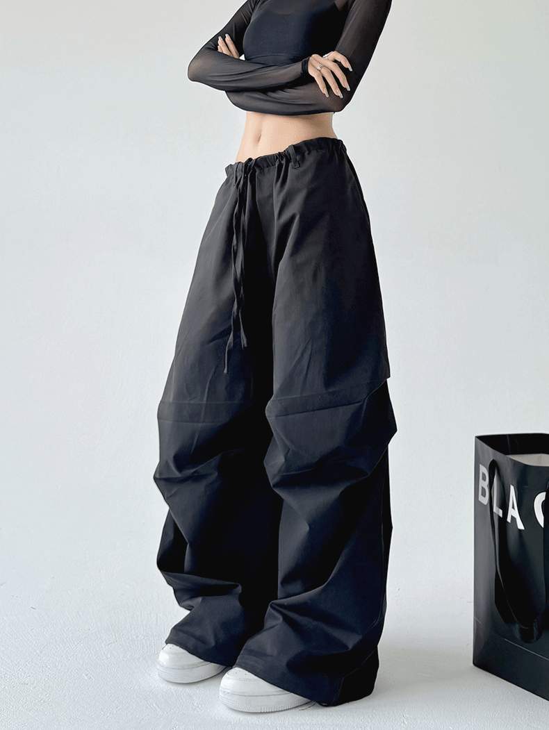 Basic Paratrooper Wide‑Leg Cargo Pants - COPPING THREADS - CT Select