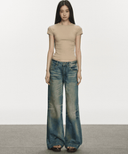 Basic Slim Fit Crewneck Tee - COPPING THREADS - Anna Aneae