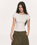 Basic Slim Fit Crewneck Tee - COPPING THREADS - Anna Aneae