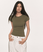 Basic Slim Fit Crewneck Tee - COPPING THREADS - Anna Aneae