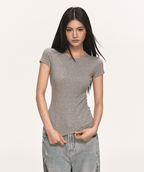 Basic Slim Fit Crewneck Tee - COPPING THREADS - Anna Aneae