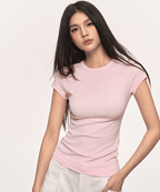 Basic Slim Fit Crewneck Tee - COPPING THREADS - Anna Aneae
