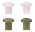 Basic Slim Fit Crewneck Tee - COPPING THREADS - Anna Aneae