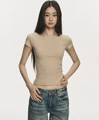 Basic Slim Fit Crewneck Tee - COPPING THREADS - Anna Aneae