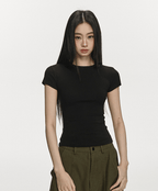 Basic Slim Fit Crewneck Tee - COPPING THREADS - Anna Aneae