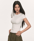 Basic Slim Fit Crewneck Tee - COPPING THREADS - Anna Aneae