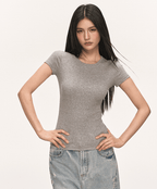 Basic Slim Fit Crewneck Tee - COPPING THREADS - Anna Aneae