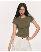 Basic Slim Fit Crewneck Tee - COPPING THREADS - Anna Aneae