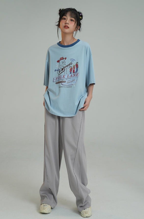 Bear Print Tee - COPPING THREADS - FOLK LANE