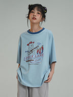 Bear Print Tee - COPPING THREADS - FOLK LANE