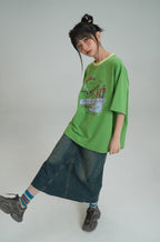 Bear Print Tee - COPPING THREADS - FOLK LANE