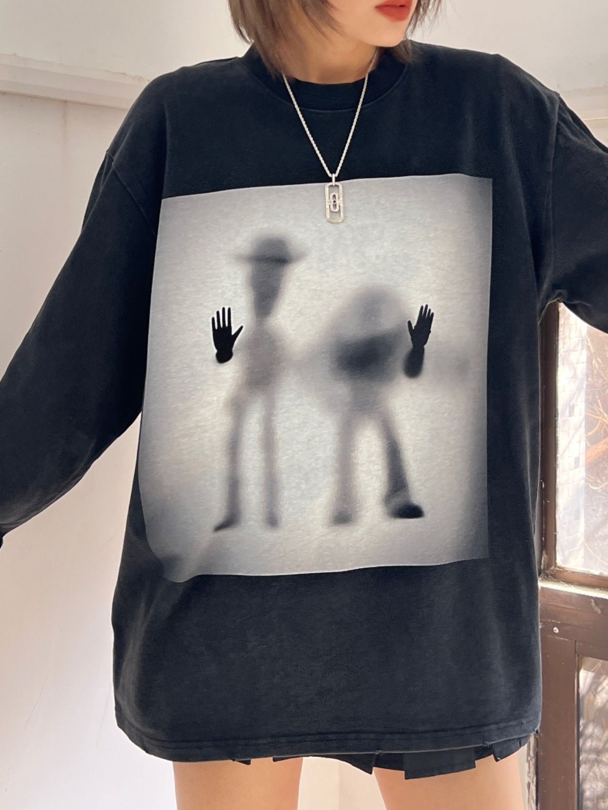 Behind the Curtain Washed Vintage Long Sleeve Tee - COPPING THREADS - CT Select