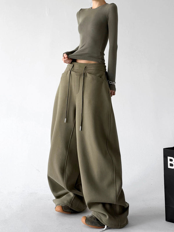Belt-Loop Wide-Leg Sweatpants - COPPING THREADS - CT ORIGINALS