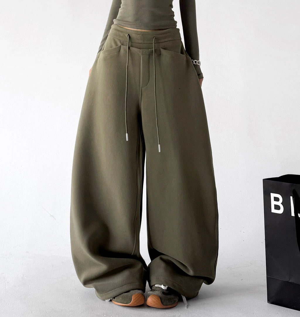 Belt-Loop Wide-Leg Sweatpants - COPPING THREADS - CT ORIGINALS