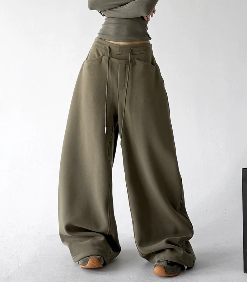 Belt-Loop Wide-Leg Sweatpants Secondary image