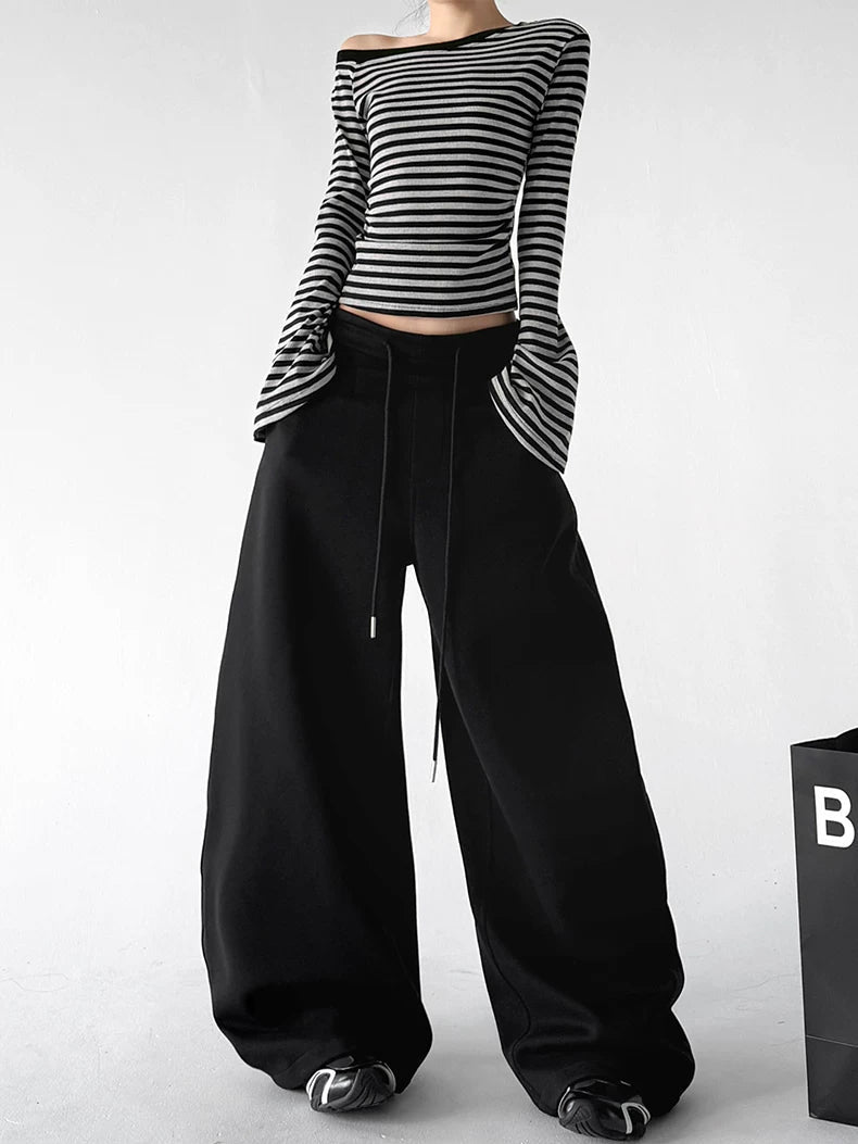Belt-Loop Wide-Leg Sweatpants - COPPING THREADS - CT ORIGINALS