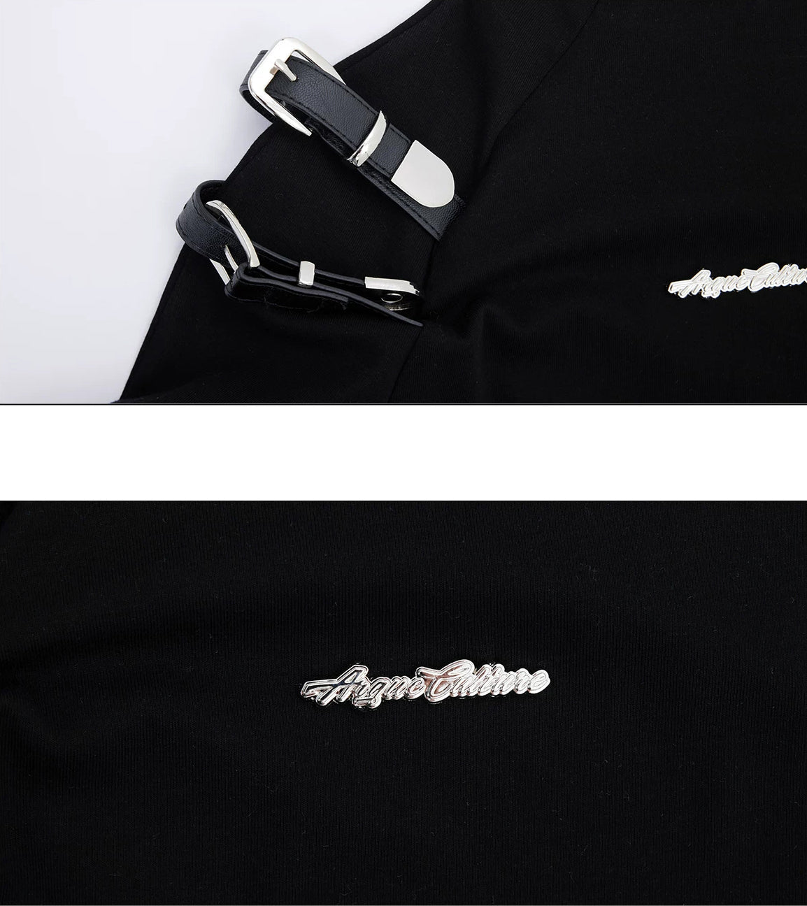 Belted Stand-Collar Fitted T-Shirt - COPPING THREADS - Argue Culture