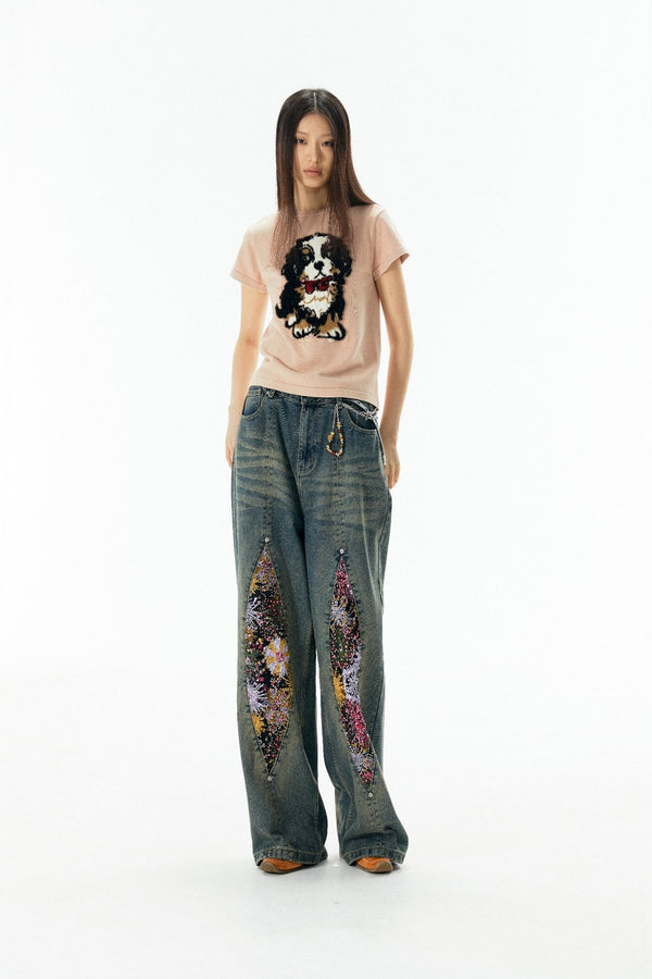 Bernese Mountain Dog Knit Print Tee - COPPING THREADS - APRIORITY