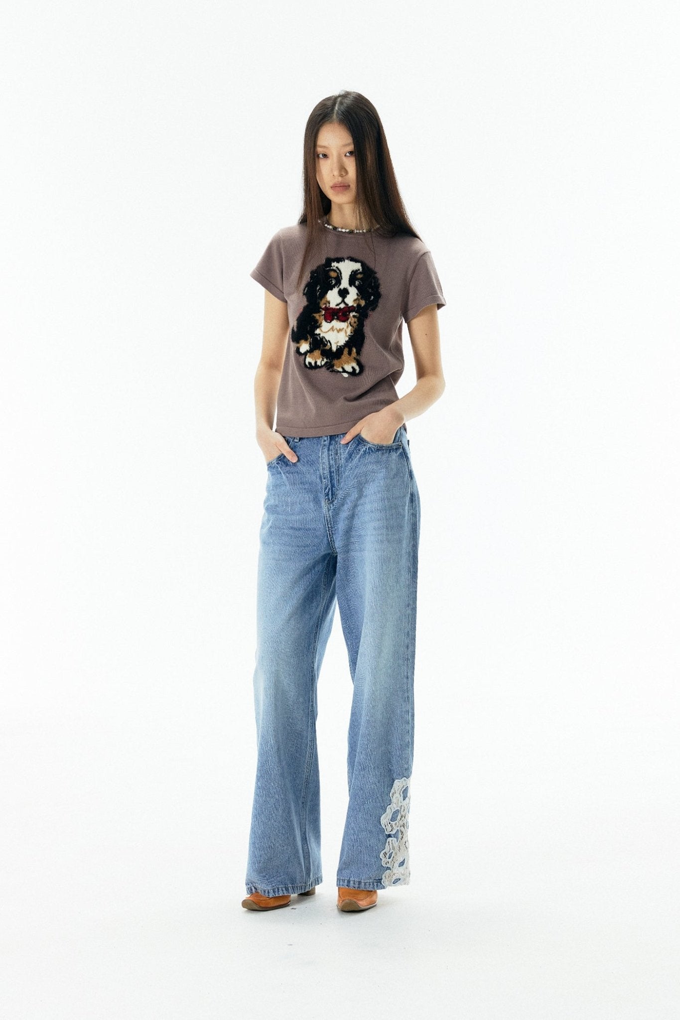 Bernese Mountain Dog Knit Print Tee - COPPING THREADS - APRIORITY