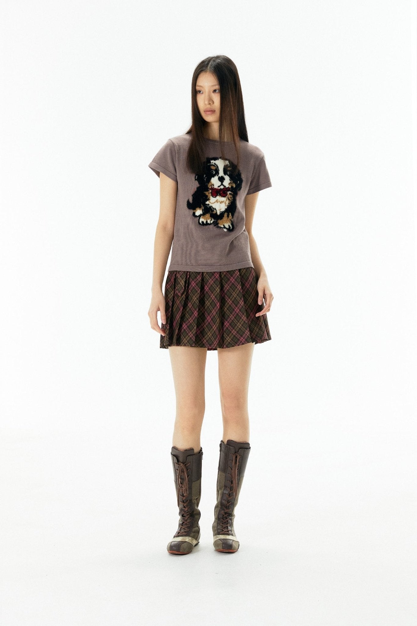 Bernese Mountain Dog Knit Print Tee - COPPING THREADS - APRIORITY