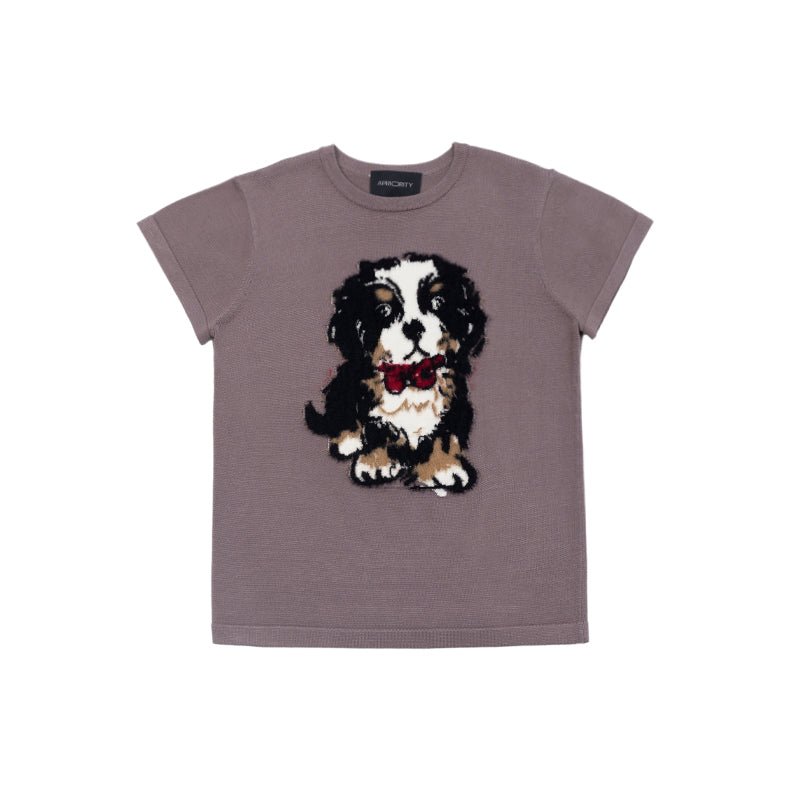 Bernese Mountain Dog Knit Print Tee - COPPING THREADS - APRIORITY