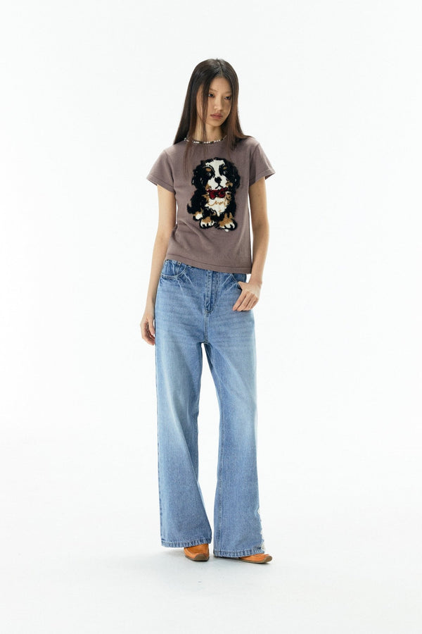 Bernese Mountain Dog Knit Print Tee - COPPING THREADS - APRIORITY