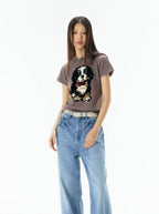 Bernese Mountain Dog Knit Print Tee - COPPING THREADS - APRIORITY