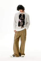 Bernese Mountain Dog Print Pullover Sweater - COPPING THREADS - APRIORITY
