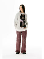 Bernese Mountain Dog Print Pullover Sweater - COPPING THREADS - APRIORITY