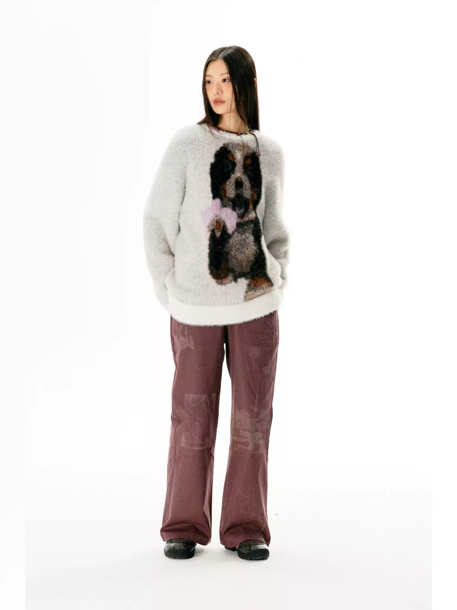 Bernese Mountain Dog Print Pullover Sweater - COPPING THREADS - APRIORITY