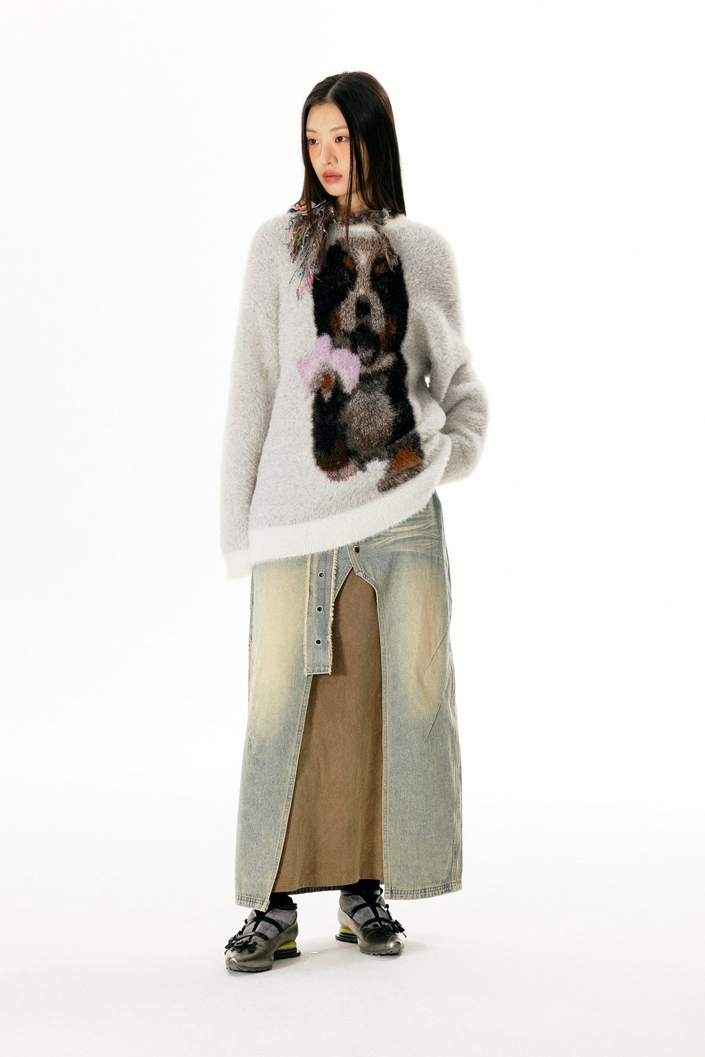 Bernese Mountain Dog Print Pullover Sweater - COPPING THREADS - APRIORITY