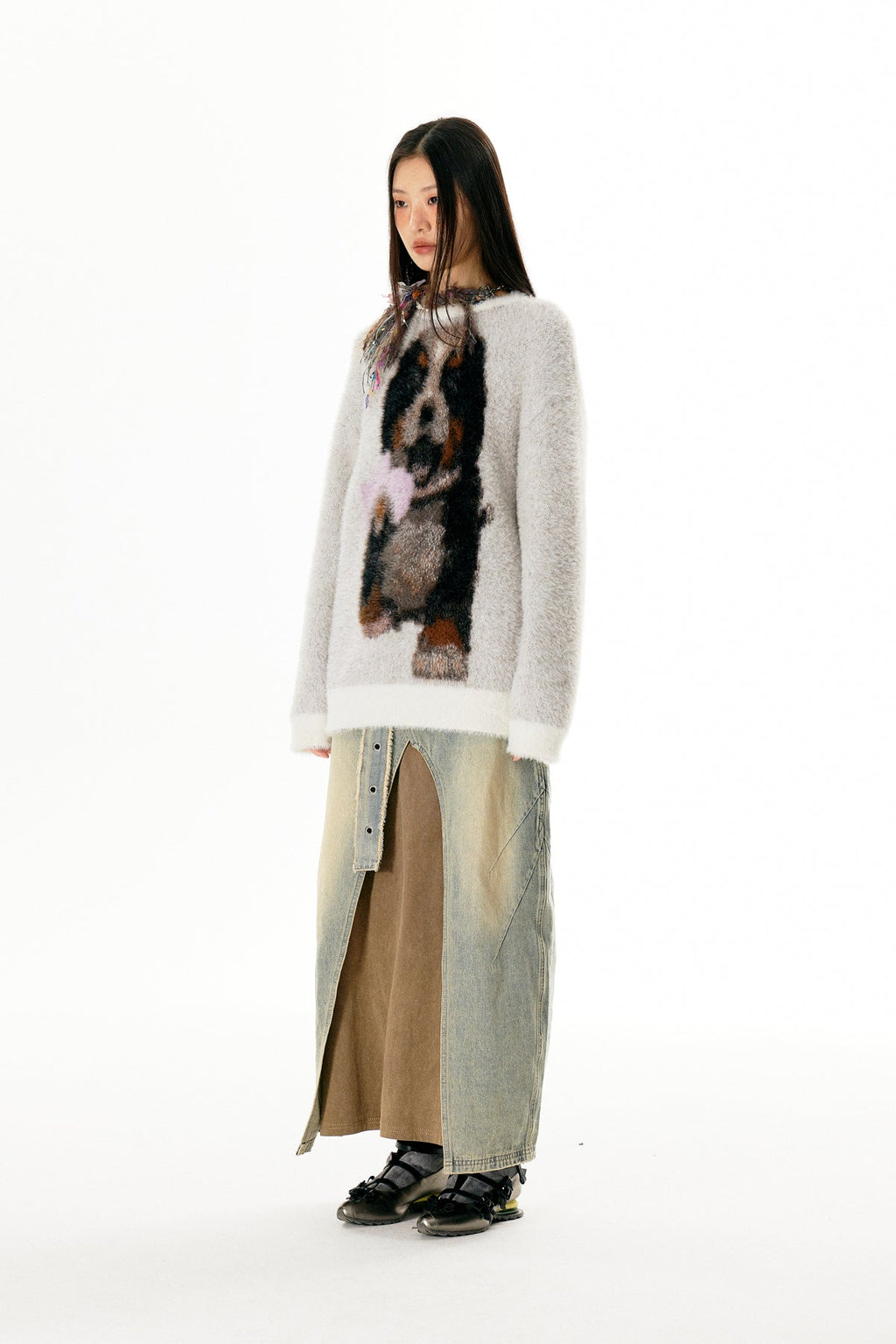 Bernese Mountain Dog Print Pullover Sweater - COPPING THREADS - APRIORITY