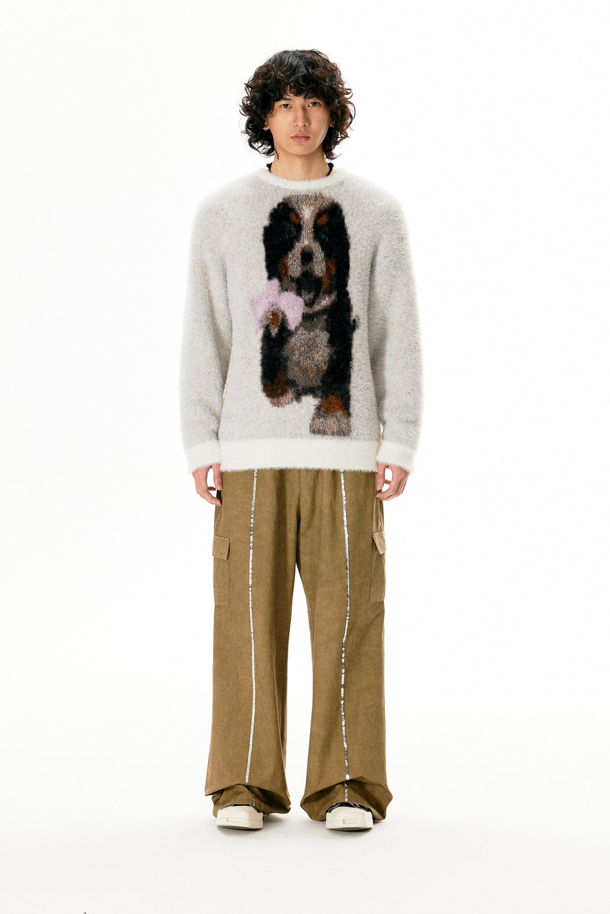 Bernese Mountain Dog Print Pullover Sweater - COPPING THREADS - APRIORITY