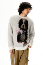 Bernese Mountain Dog Print Pullover Sweater - COPPING THREADS - APRIORITY