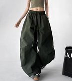 Dopamine Wide-Leg Parachute Pants - CT785