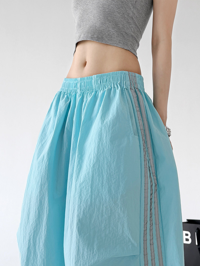 Side Stripe Parachute Pants - CT216
