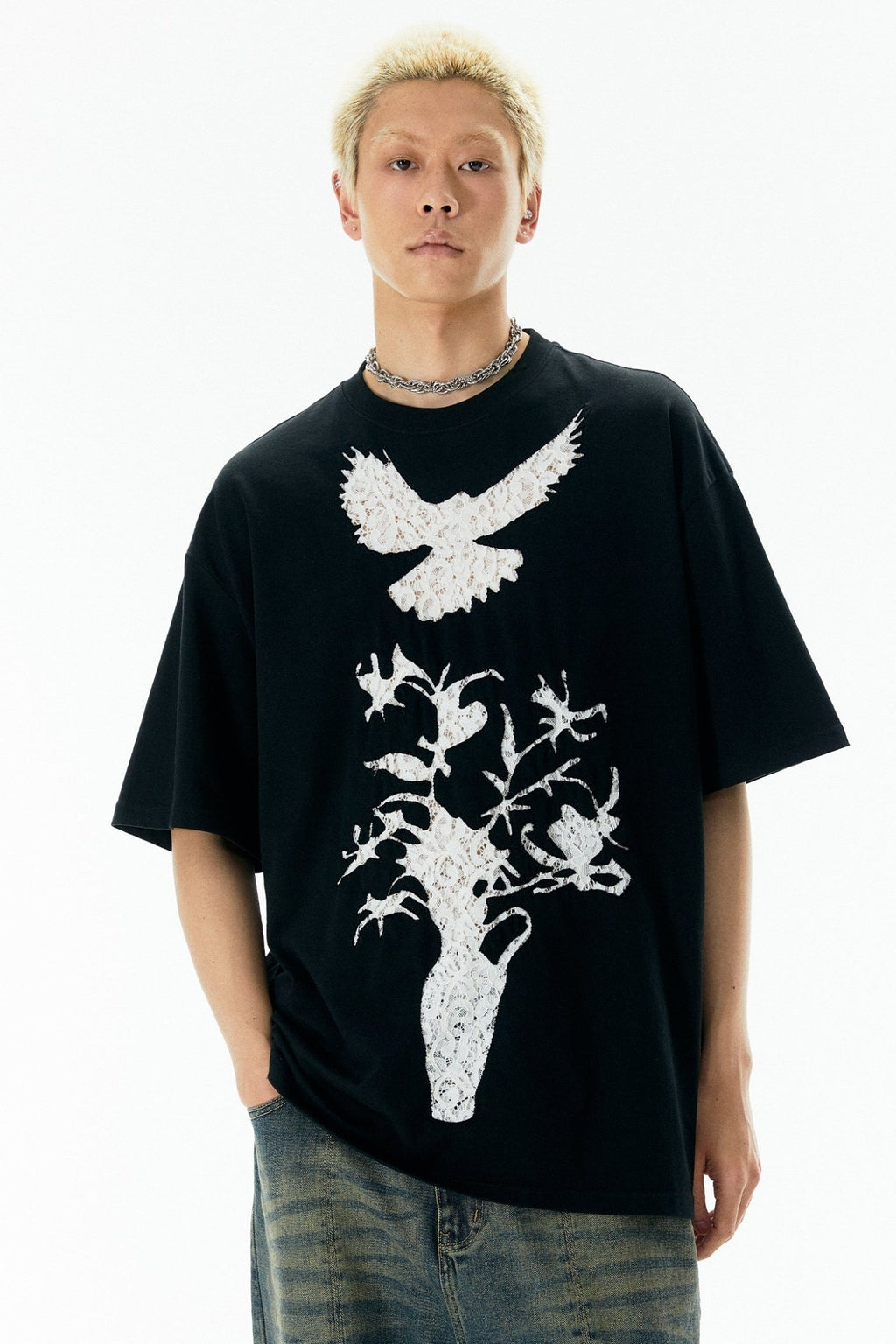 Bird Lace Hollow - out Tee - COPPING THREADS - APRIORITY