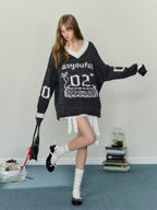 Birthday Cake Candle Intarsia Knit Sweater - COPPING THREADS - AYF