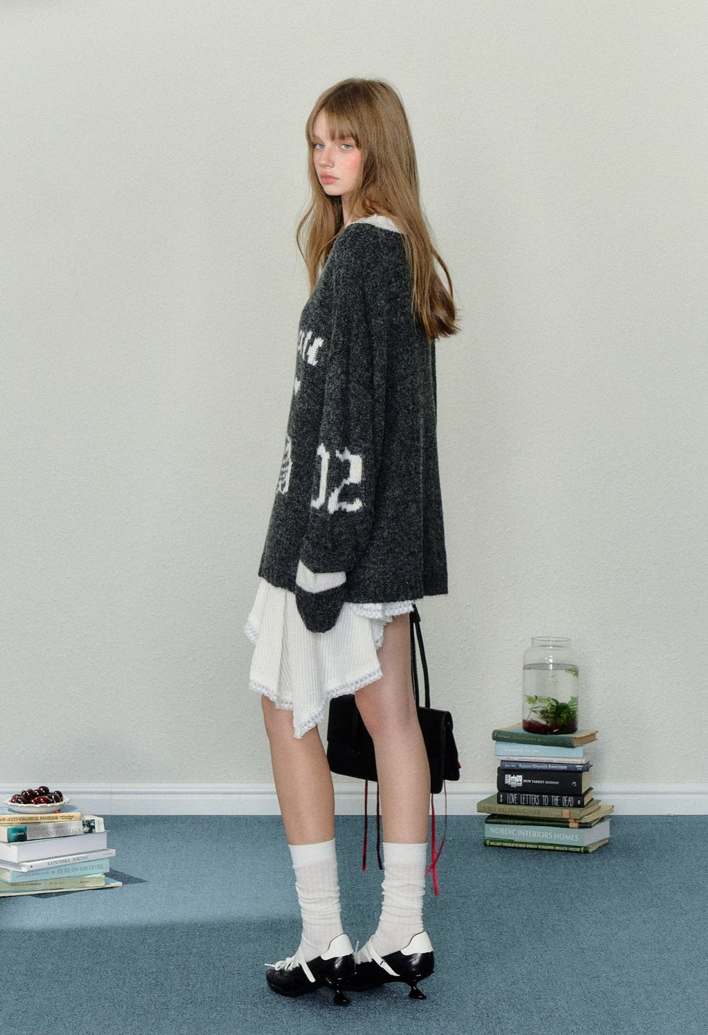 Birthday Cake Candle Intarsia Knit Sweater - COPPING THREADS - AYF