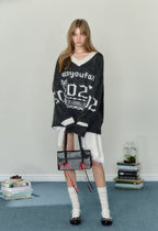 Birthday Cake Candle Intarsia Knit Sweater - COPPING THREADS - AYF