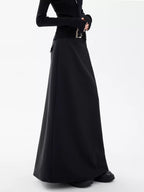 Black Side - Slit Midi Skirt - COPPING THREADS - CHICISLAND