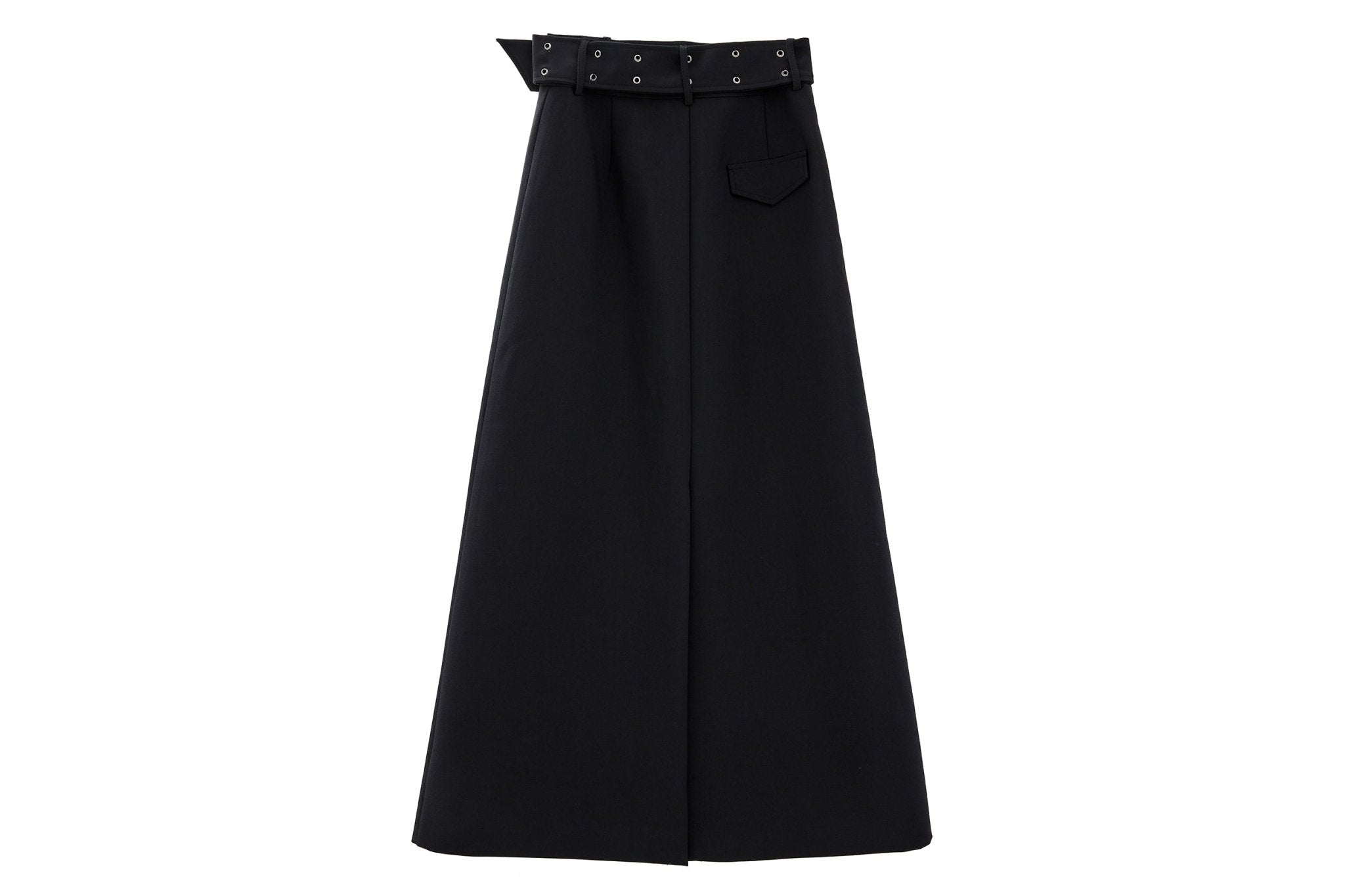 Black Side - Slit Midi Skirt - COPPING THREADS - CHICISLAND