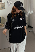 Blokette Style Deconstructed Letter Print Tee - COPPING THREADS - CHICISLAND