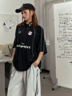 Blokette Style Deconstructed Letter Print Tee - COPPING THREADS - CHICISLAND