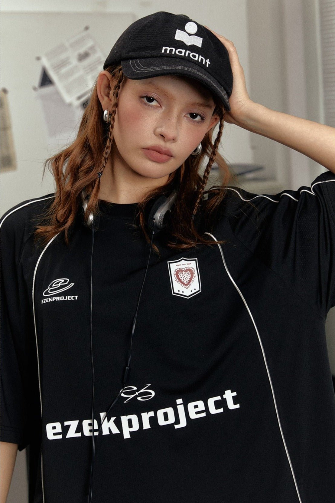 Blokette Style Deconstructed Letter Print Tee - COPPING THREADS - CHICISLAND