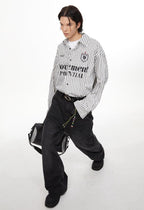 Blokette Vertical Stripe Long Sleeve Jersey Shirt - COPPING THREADS - CHICISLAND