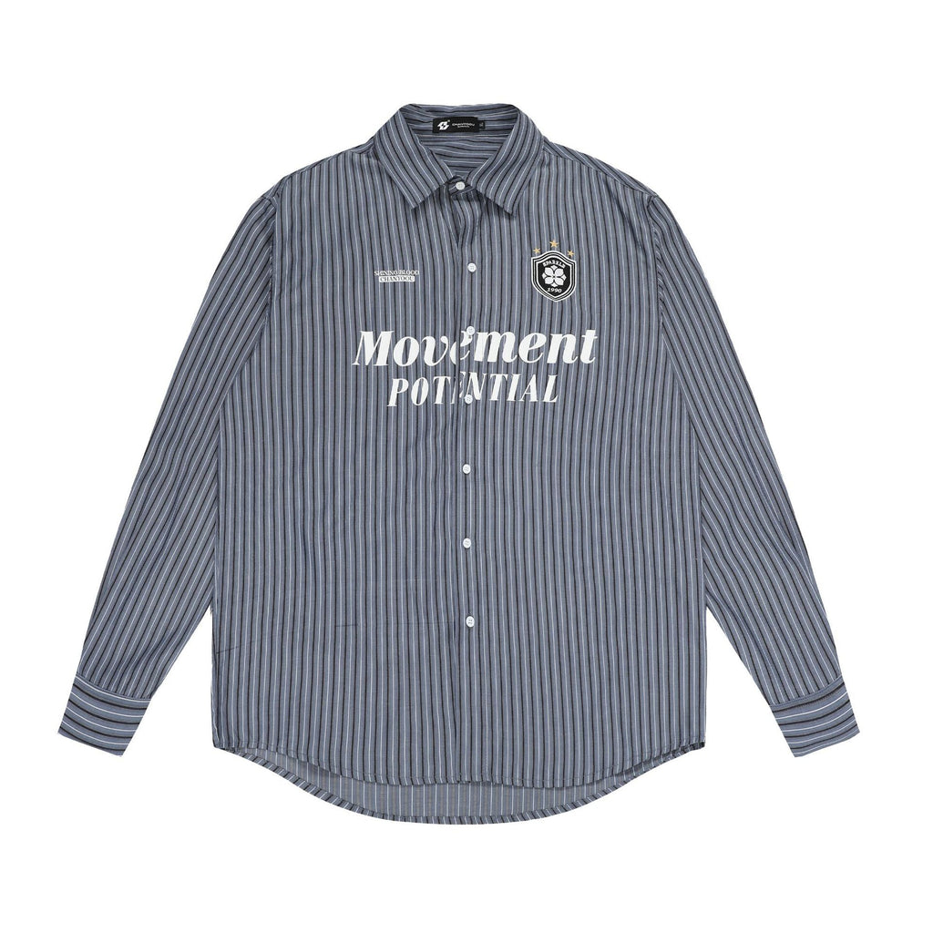 Blokette Vertical Stripe Long Sleeve Jersey Shirt - COPPING THREADS - CHICISLAND