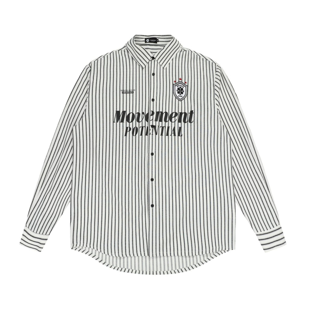 Blokette Vertical Stripe Long Sleeve Jersey Shirt - COPPING THREADS - CHICISLAND