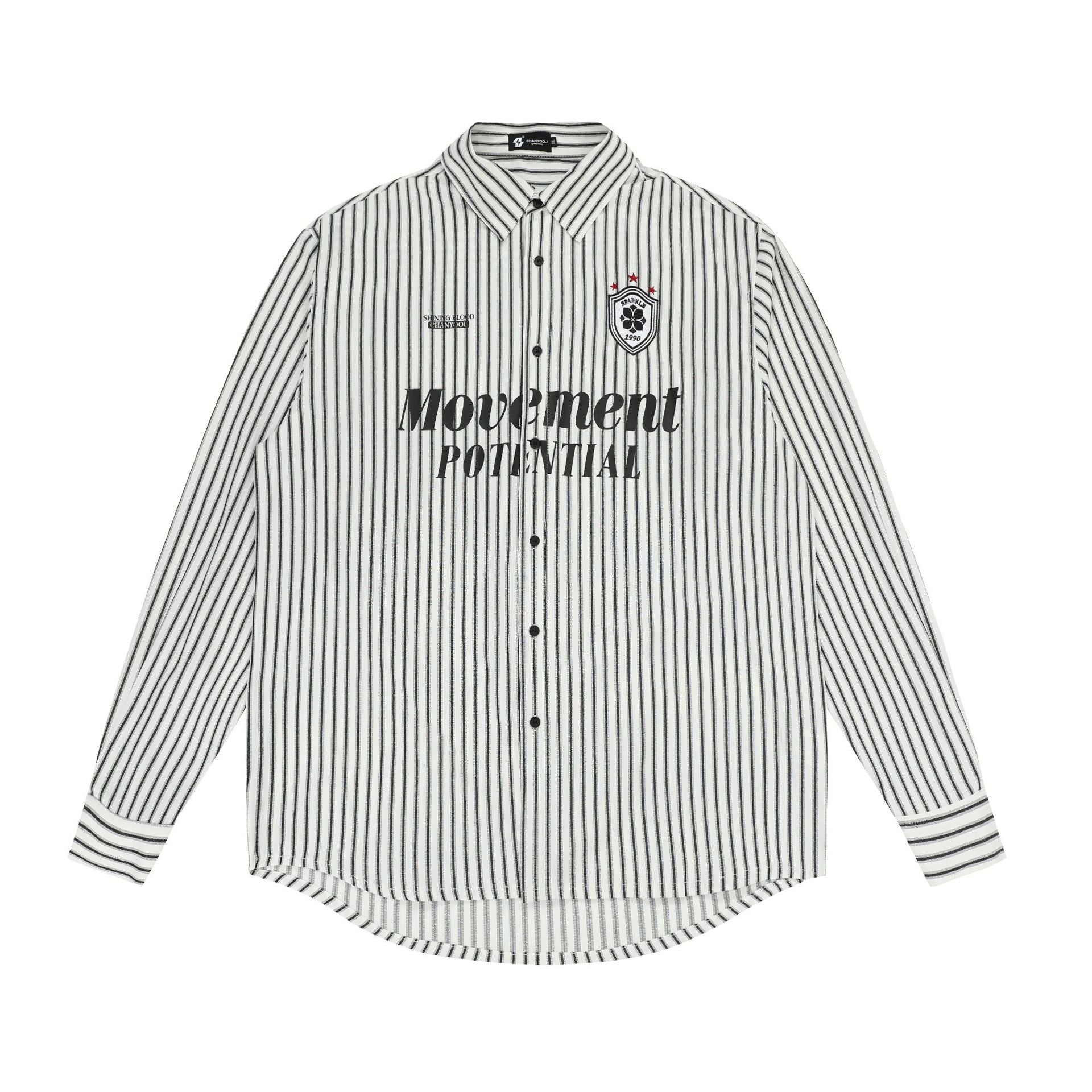 Blokette Vertical Stripe Long Sleeve Jersey Shirt - COPPING THREADS - CHICISLAND