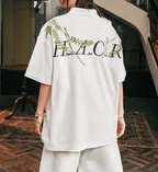 Botanical Embroidered Waffle Knit Polo Shirt - COPPING THREADS - Harsh and Cruel